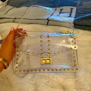 Clear Studded Bag